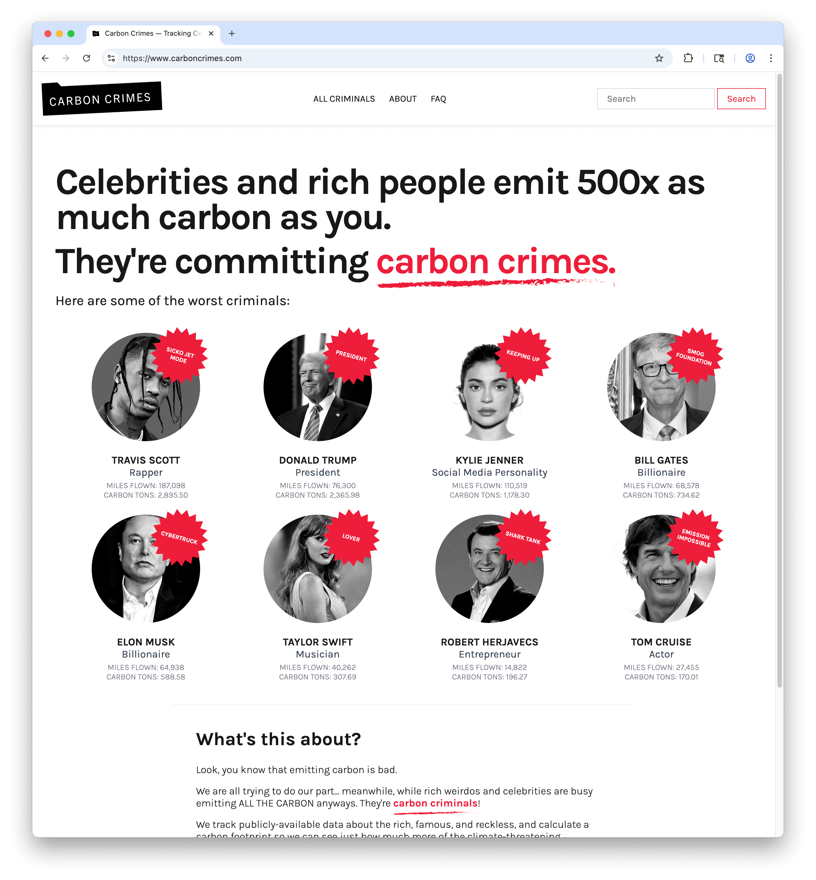 CarbonCrimes.com