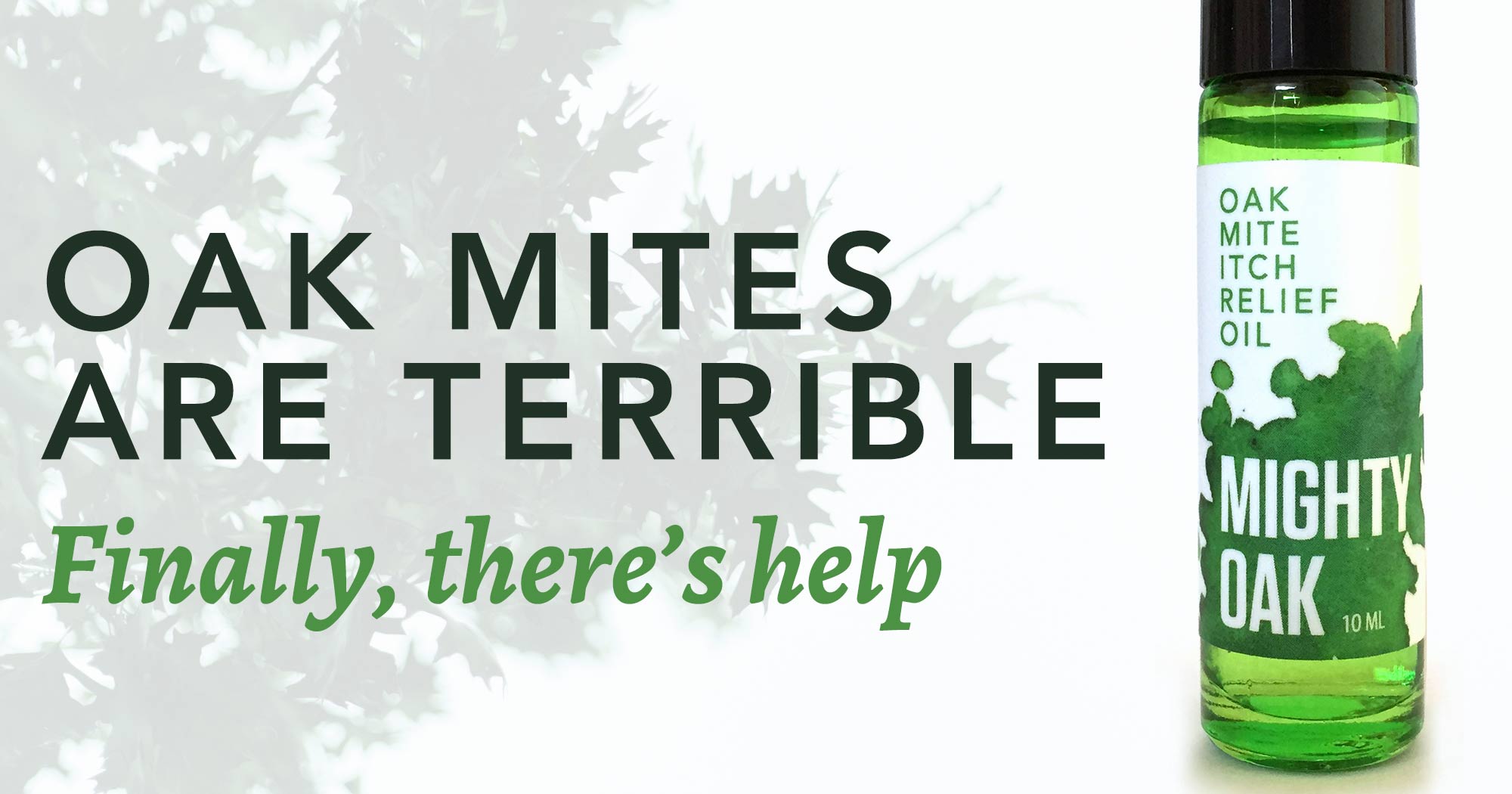 promotional image for Mighty Oak oil