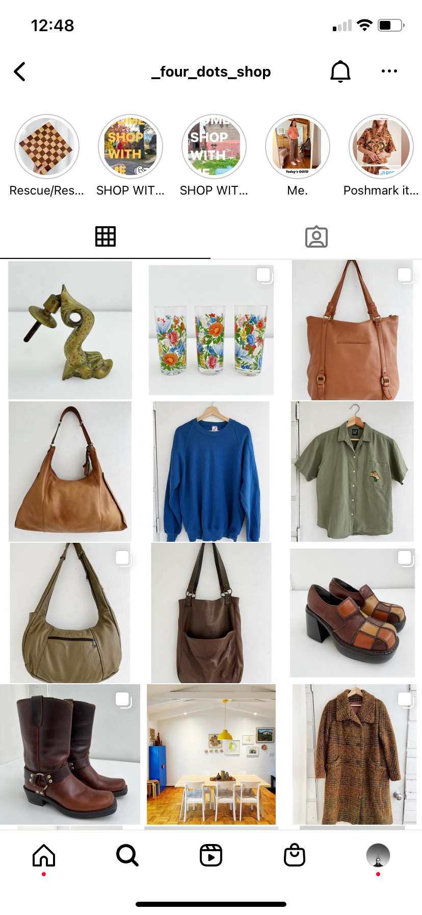 instagram preview of fourdots shop account