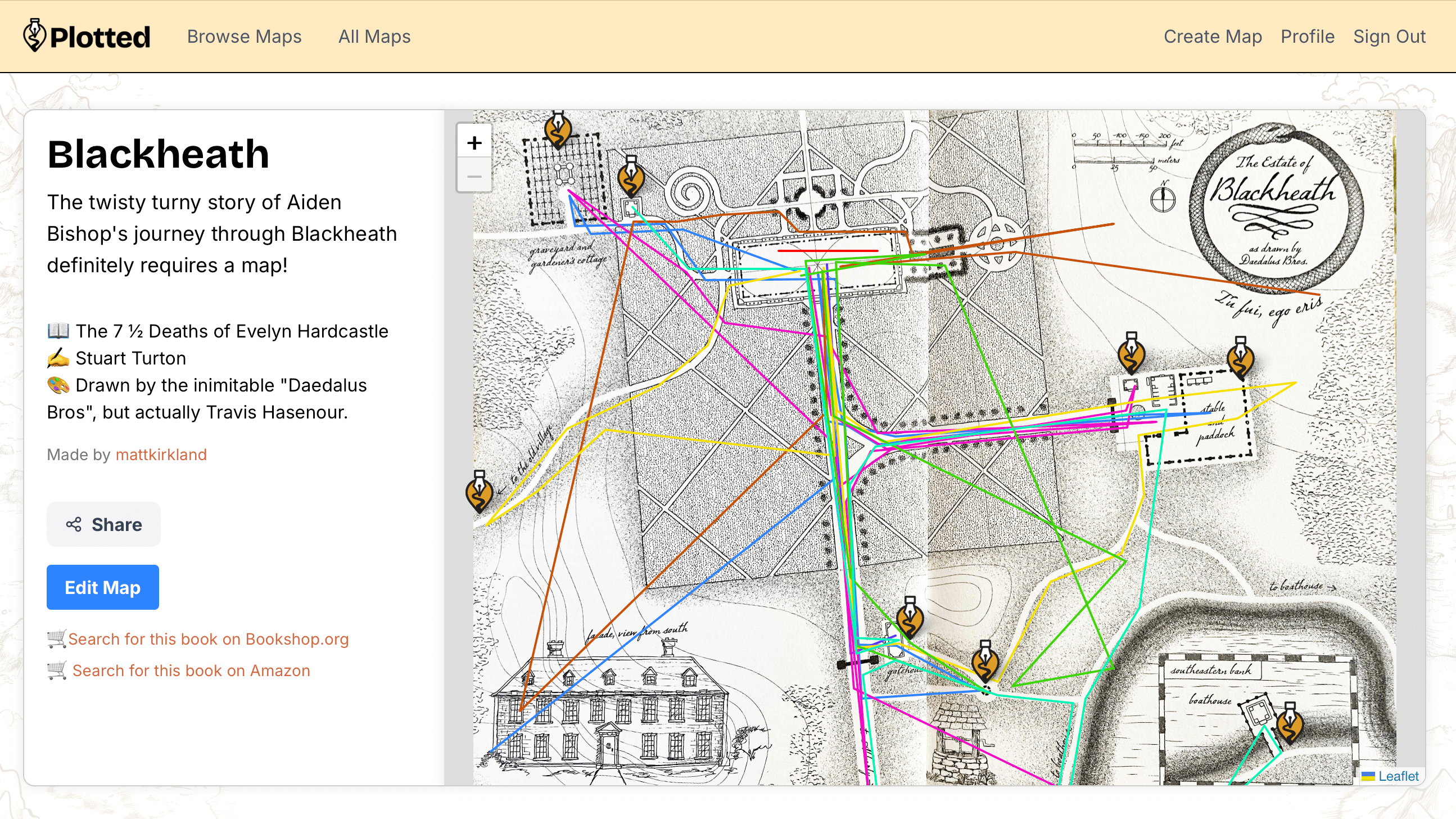 Or you can upload a map image and then annotate it.